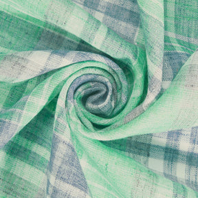 Tartan Plaid Linen Look Fabric SV579016 Kelly Green 2