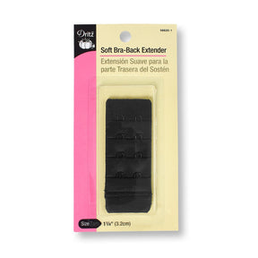 Dritz 1 1 4 Inch Soft Bra Back Extender SV579151 Black 1