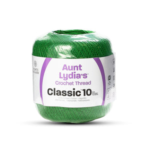 Aunt Lydias Classic Size 10 Cotton Crochet Thread SV579245 Myrtle Green (350 Yards) Image A1