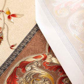 Scroll Fret Oilcloth Fabric SV578099 3
