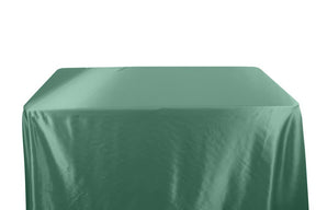Charmeuse Satin 6 Feet Banquet Table Covers Seafoam 1