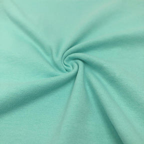 Cotton Jersey Rod Pocket Curtains Seafoam 3