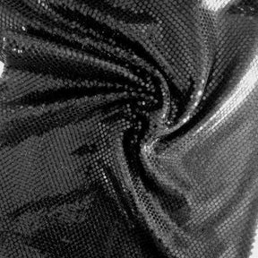 American Trans Knit Sequins Rod Pocket Curtains Black 4