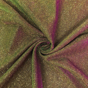 Shiny Metallic Moonlight On Interlock Fabrics SV575853 Fuchsia & Green On Black 1