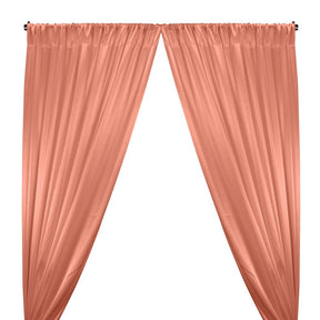 Crepe Back Satin Rod Pocket Curtains Shrimp  1