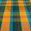 Silk Shantung Plaid Fabric SV574283 Green/Orange 1