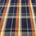 Silk Shantung Plaid Fabric SV575929 Navy/Brown 1