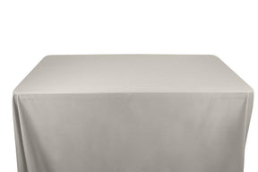 Cotton Broadcloth 58 59 8 Feet Banquet Table Covers Silver 1