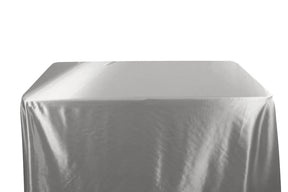 Bridal Satin 6 Feet Banquet Table Covers Silver 1