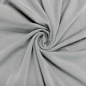 Ity Stretch Knit Jersey Rod Pocket Curtains Silver 3