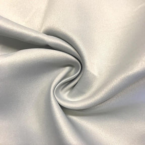 Matte Satin Peau De Soie Rod Pocket Curtains Silver 3