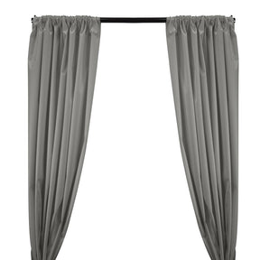 Ottertex Canvas Waterproof Rod Pocket Curtains Silver 1