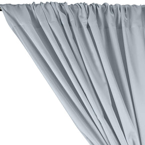 Twill Rod Pocket Curtains Silver 2