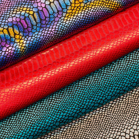 Snake Scale Hologram Tricot Foil Fabric Group