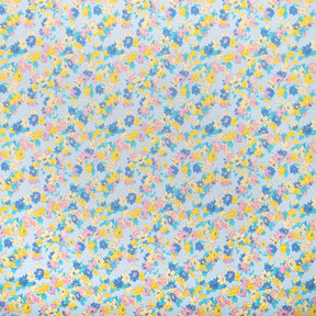 Spring Flower Broadcloth Fabric SV578060 Light Blue 2