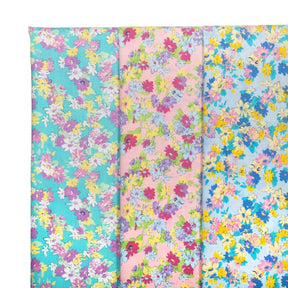 Spring Flower Broadcloth Fabric Group