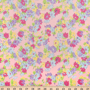 Spring Flower Broadcloth Fabric SV578061 Pink 4