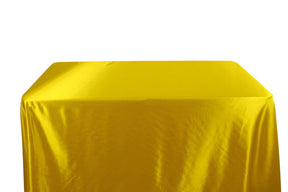 Bridal Satin 6 Feet Banquet Table Covers Sunflower Yellow 1