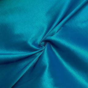 Stretch Taffeta Rod Pocket Curtains Teal 3