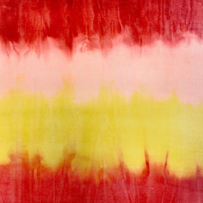 Tie Dye Stretch Velvet Fabric SV577056 Red/Yellow 2