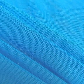 Power Mesh Rod Pocket Curtains Turquoise 3
