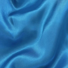 Charmeuse Satin Rod Pocket Curtains Turquoise 3