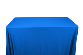 Matte Milliskin Tricot 8 Feet Banquet Table Covers Turquoise 1