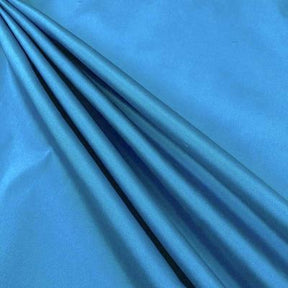 Polyester Taffeta Lining Rod Pocket Curtains Turquoise 3