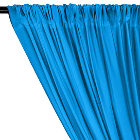 Shiny Milliskin Rod Pocket Curtains Turquoise 2