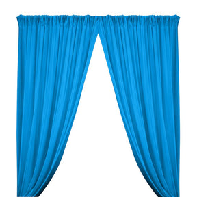 Shiny Milliskin Rod Pocket Curtains Turquoise 1