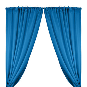 Twill Rod Pocket Curtains Turquoise 1
