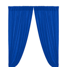 Micro Velvet Rod Pocket Curtains Turquoise 1