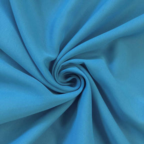 Polyester Chiffon Rod Pocket Curtains Turquoise 4