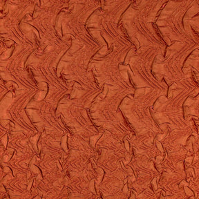 Ruched Ruffle Satin Fabric SV577775 Rust 1