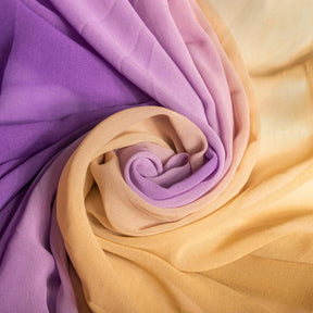 Chiffon Ombre Printed Fabric SV577575 Violet To Chocolate 1