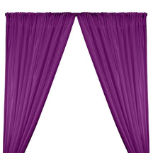 Poly China Silk Lining Rod Pocket Curtains Violet 1