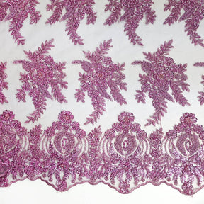 Viburnum Bridal Lace Beaded Fabric SV574789 Navy Blue 13
