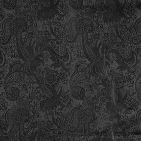 Black Paisley Metallic Brocade Fabric SV577695 Black 1