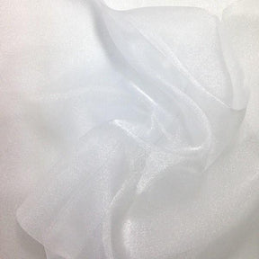 Crystal Organza Rod Pocket Curtains White 3