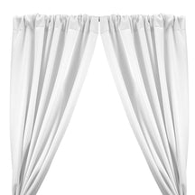 Neoprene Scuba Rod Pocket Curtains White 1
