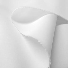Neoprene Scuba Rod Pocket Curtains White 3