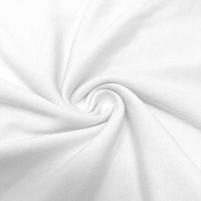 Cotton Jersey Rod Pocket Curtains White 3