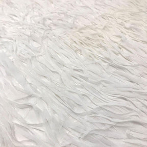 Fringe Embroidery On Georgette Fabric SV576137 White 2