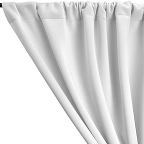 Neoprene Scuba Rod Pocket Curtains White 2