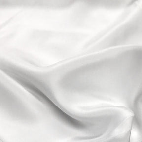 Silk Charmeuse Rod Pocket Curtains White 3