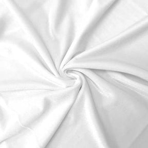Stretch Velvet Rod Pocket Curtains White 3