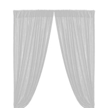 Micro Velvet Rod Pocket Curtains White 1