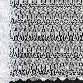 Iris Guipure French Venice Lace Fabric SV574147 White 1
