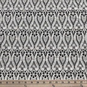Iris Guipure French Venice Lace Fabric SV574147 White 3