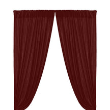 Micro Velvet Rod Pocket Curtains Wine 1